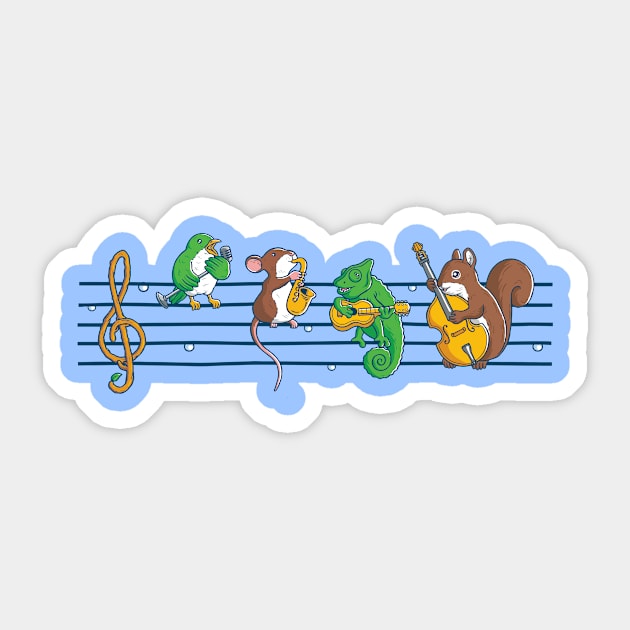 Animal Blues Sticker by AlbyLetoy